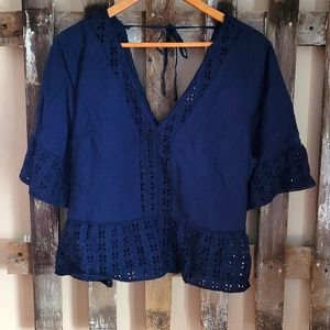 Abercrombie and Fitch peplum top sizeXL